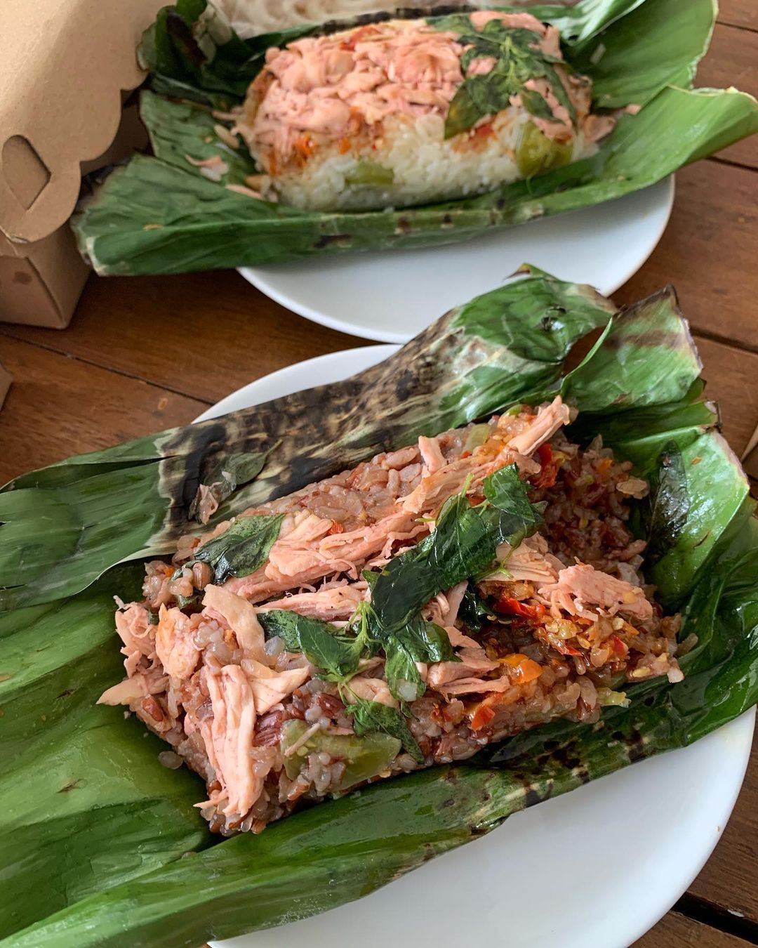 Nasi bakar tongkol