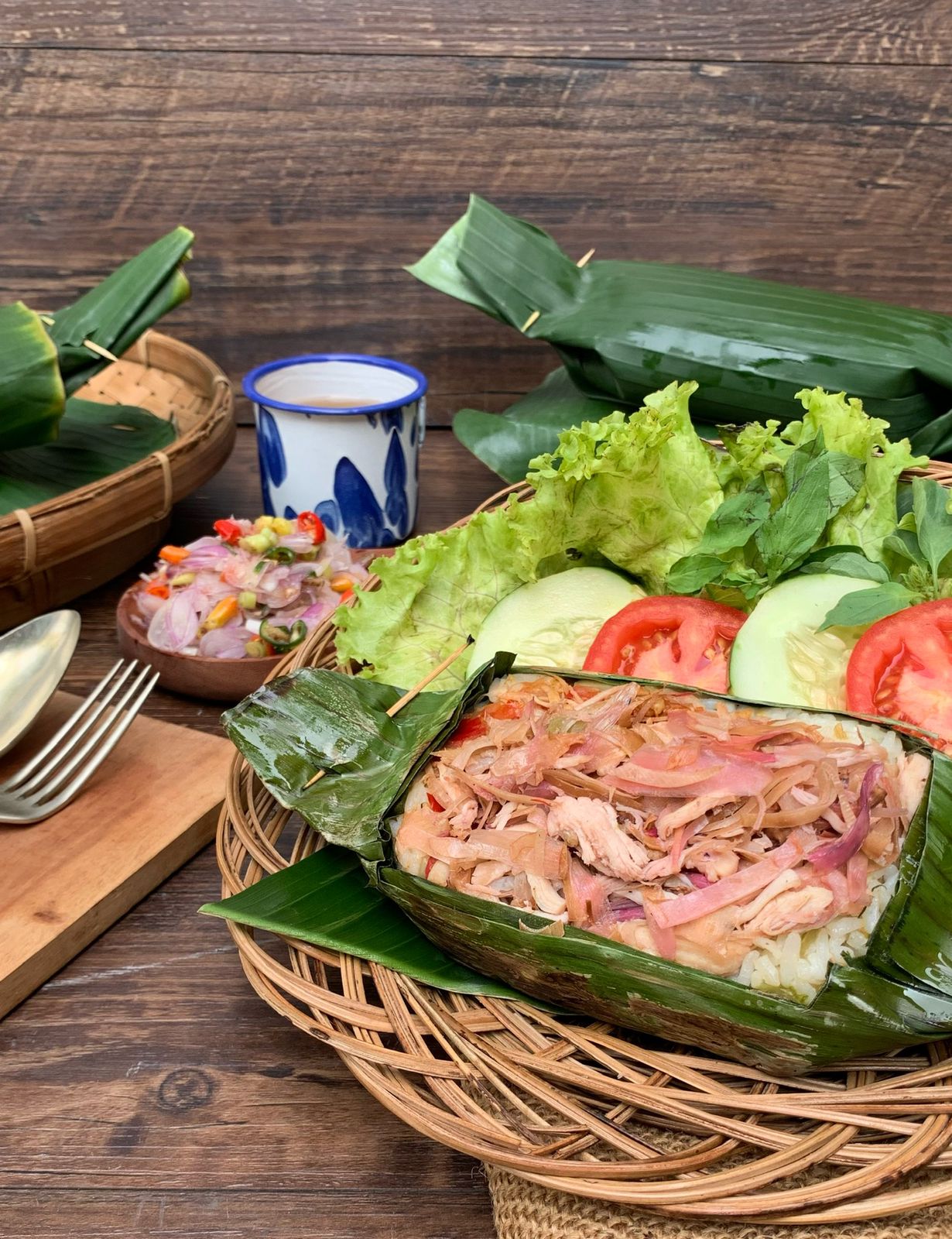 Nasi Bakar Ayam kecombrang