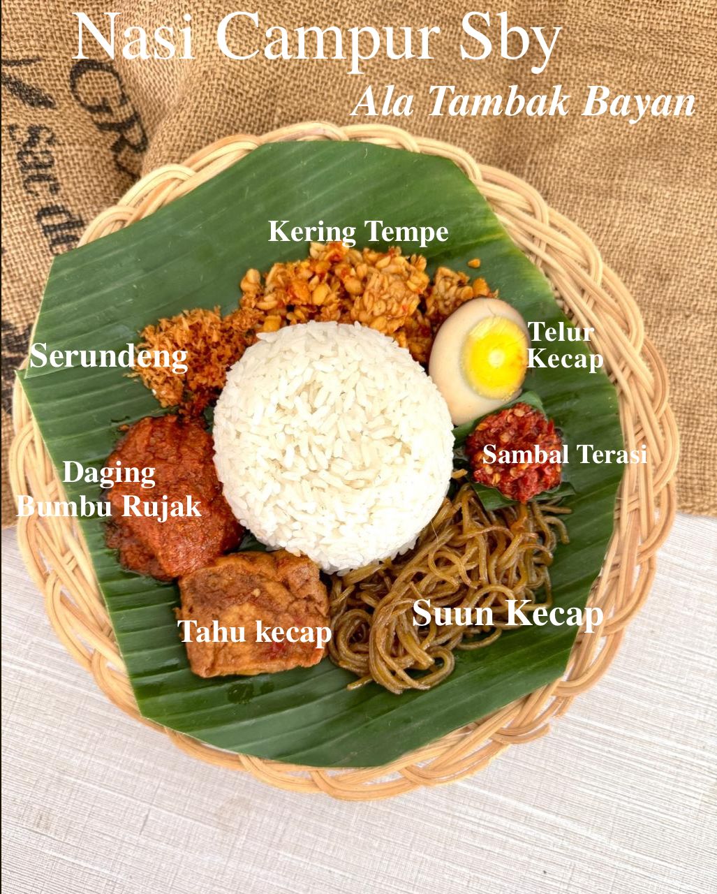 Nasi bungkus ala tambak bayan