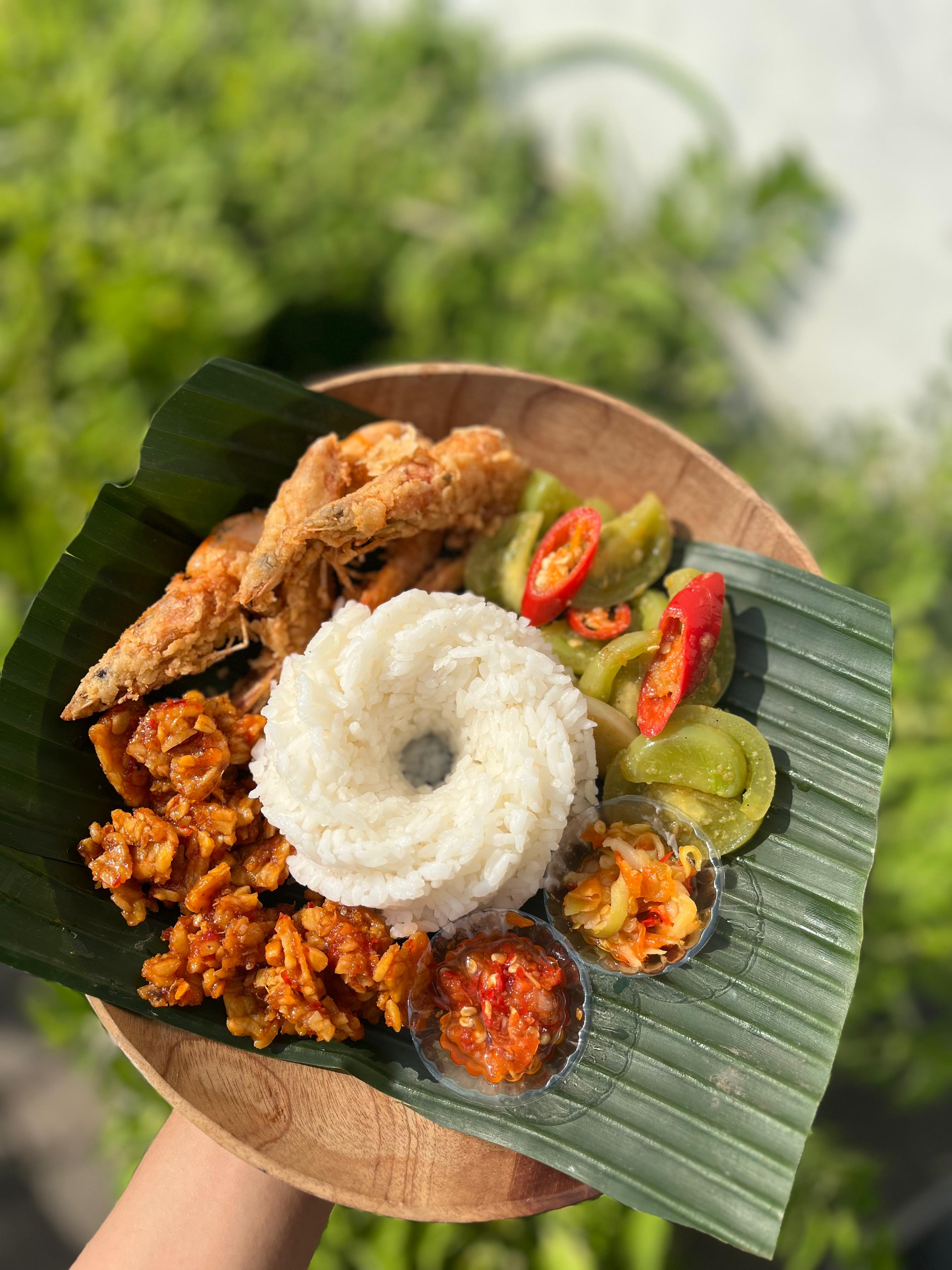 Nasi udang tepung