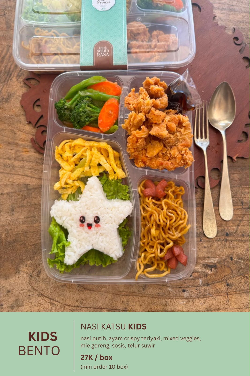 Kids Bento - Ayam Katsu Teriyaki