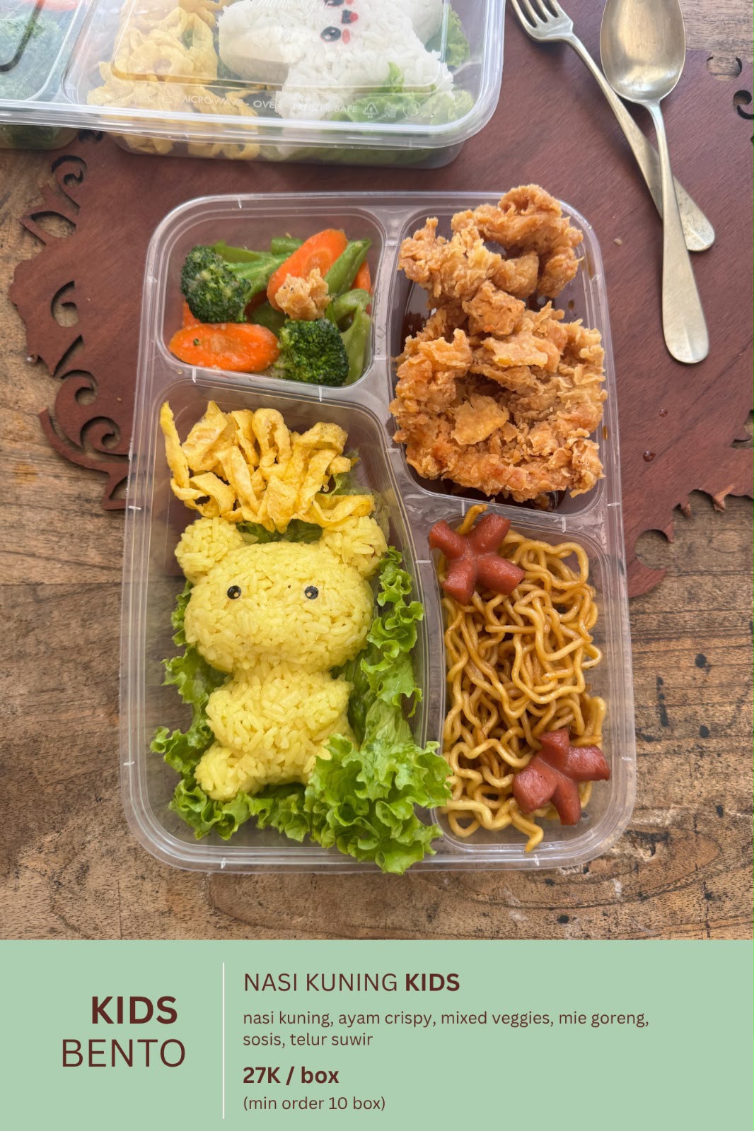 Kids Bento - Menu Nasi Kuning Nusantara