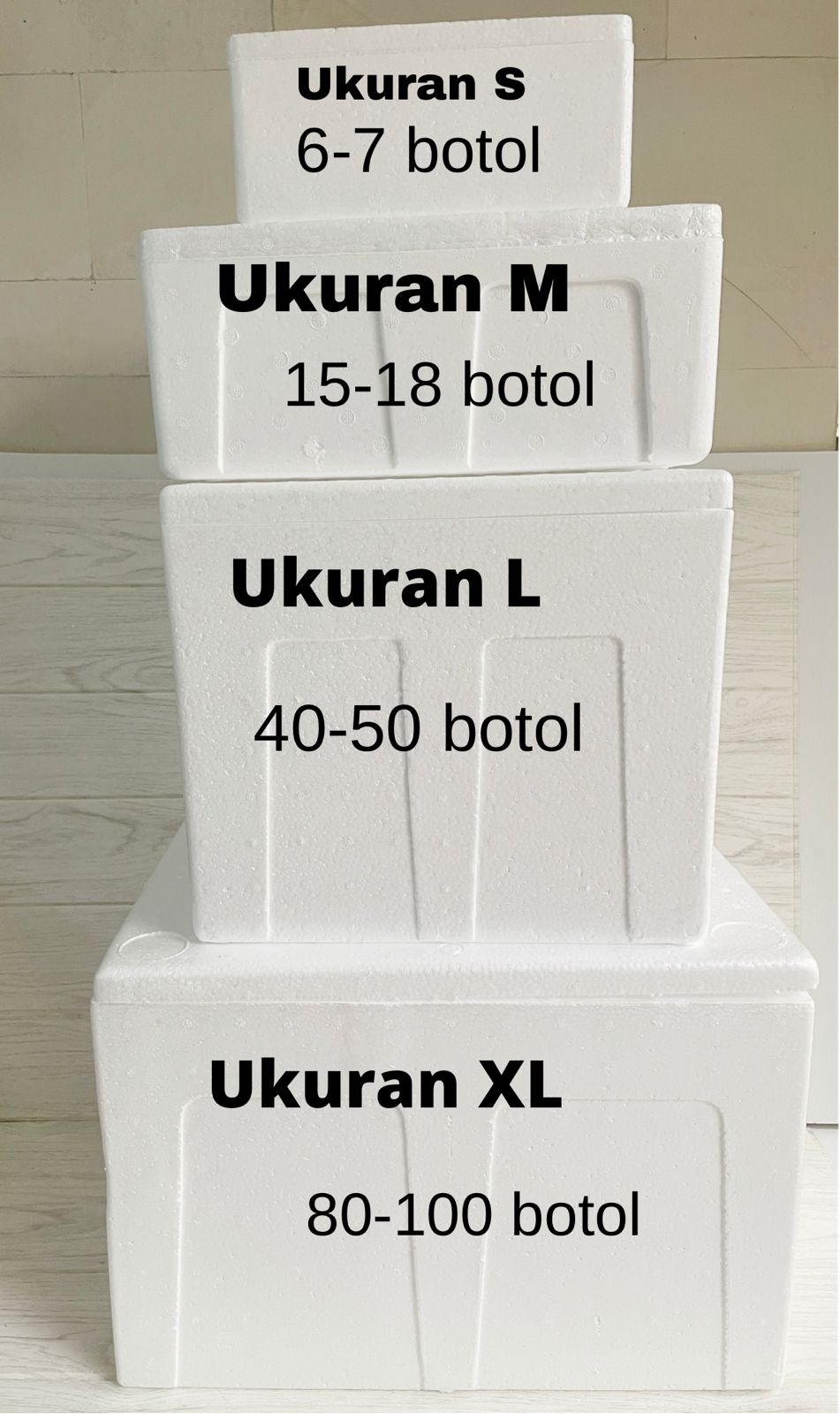 BOX FOAM - LARGE (kapasitas 40-50 botol )